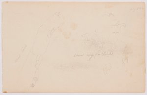 Tekening, Schetsen van wolken en dode berk, juli 1844