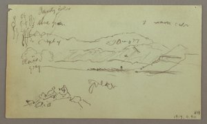 Tekening, Stenen Boog, Stenen Basis, 27 april 1868 door Frederic Edwin Church