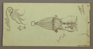 Tekening, Studies van objecten uit het Athene Museum, mogelijk 1869 door Frederic Edwin Church