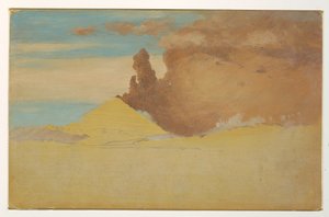 Tekening, Studie van de uitbarstende Cotopaxi, Ecuador, 1853
