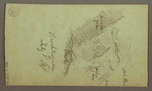 Tekening, Torens, Daken, Spicket, Dak, juli 1868 door Frederic Edwin Church