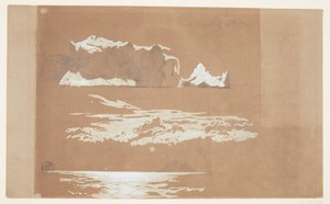 IJsbergen bij Kaap St. John en Gull Island, Newfoundland door Frederic Edwin Church