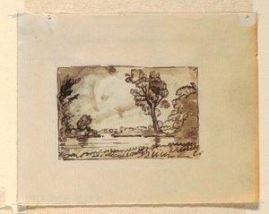 Denkbeeldig landschap met