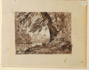 Denkbeeldig Rivierlandschap door Frederic Edwin Church