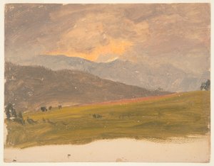 Landschap, Hudson Valley door Frederic Edwin Church