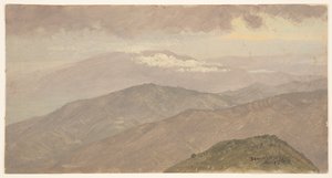 Landschap, Jamaica door Frederic Edwin Church