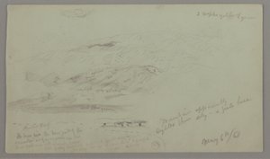 Landschappen bij Baalbek, Libanon door Frederic Edwin Church