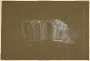Lower Falls, Genesee River, Rochester, New York door Frederic Edwin Church