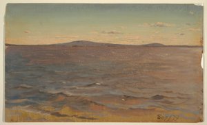 Maine, Lake Katahdin door Frederic Edwin Church