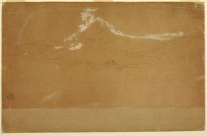 Mount Chimborazo, nabij Guanojo en Guaranda, Ecuador door Frederic Edwin Church