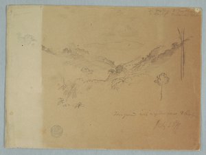 Berglandschap bij Jorje, Ecuador door Frederic Edwin Church