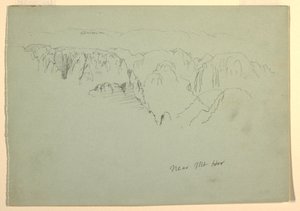 Berg, Wady el-Arabah, 23 februari 1868 door Frederic Edwin Church