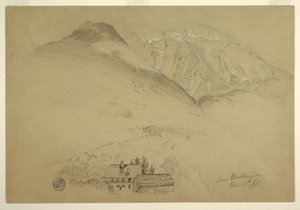 Bergen Goell en Brett bij Berchtesgaden, Beieren door Frederic Edwin Church