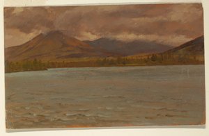Mt. Katahdin vanaf Lake Katahdin door Frederic Edwin Church