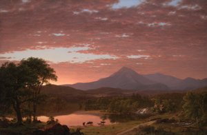 Mt. Ktaadn door Frederic Edwin Church