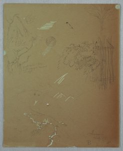 Natuurstudies, Blue Mountains, Jamaica door Frederic Edwin Church