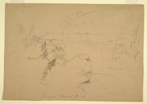 Niagara Watervallen, Uitzicht vanaf Goat Island door Frederic Edwin Church