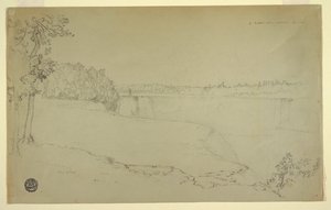 Studies. De Niagara-watervallen. door Frederic Edwin Church