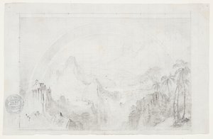 Studie voor "Regen seizoen in de tropen" door Frederic Edwin Church