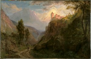 Het klooster van San Pedro (Onze Lieve Vrouw van de Sneeuw) door Frederic Edwin Church