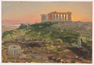 Het Parthenon vanuit het zuidoosten door Frederic Edwin Church