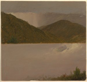 Twee Wolken- en Bergtopstudies, Jamaica door Frederic Edwin Church