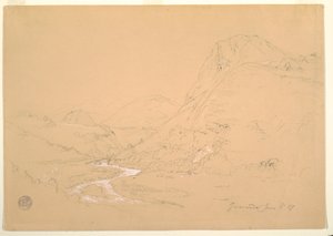 Vallei bij Guaranda door Frederic Edwin Church