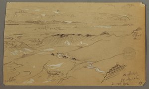 Uitzicht over Wady el-Arabah door Frederic Edwin Church