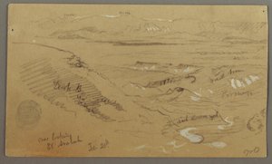 Uitzicht over Wady el-Arabah door Frederic Edwin Church