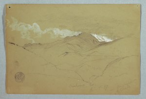 Uitzicht vanuit het oosten op de berg Chimborazo, Ecuador door Frederic Edwin Church
