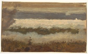Uitzicht op wolken vanaf Catskill Mountain-Top door Frederic Edwin Church