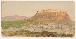 Uitzicht op de Akropolis, Zonsopgang