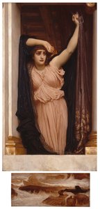 De Laatste Wacht van Hero door Frederic Leighton