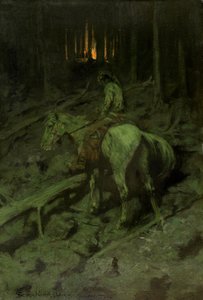 Apache vuursignaal door Frederic Remington