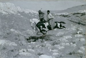 Ceremonie van het snelste paard door Frederic Remington