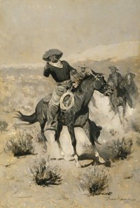 Days on the Range ("Handen omhoog!") door Frederic Remington