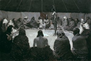 Ik zal het de blanke vertellen door Frederic Remington