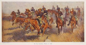 Op de Zuidelijke Vlakte in 1860, pub. 1909 door Frederic Remington