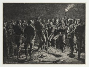 De Apache-campagne--begrafenis van Hatfields mannen, uit Harpers Weekly, uitgegeven 1886