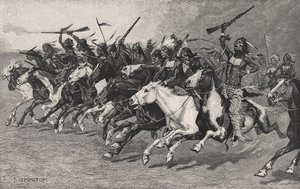 De Aanval op de Zon-Paal door Frederic Remington
