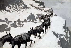 De muilezel door Frederic Remington
