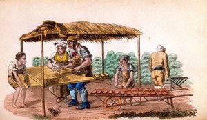 De steenbakker uit Ackermanns World in Miniature door Frederic Shoberl