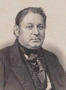 Portret van pianist en componist Amédée Méreaux door Frederic Sorrieu