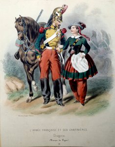 Het Franse Leger en zijn Cantinieres: Een Draak en een Cantiniere