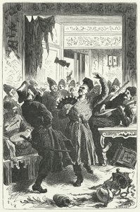 Een feest vieren in Mongools China door Frederic Theodore (after) Lix