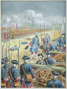Slag bij Fontenoy op 11 mei door Frederic Theodore Lix