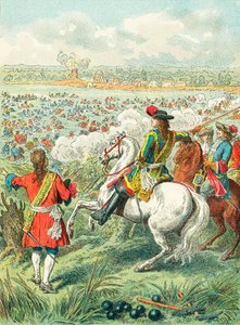 Koning Lodewijk XIV steekt de Rijn over door Frederic Theodore Lix