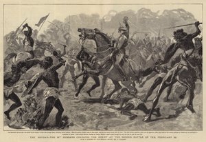 De Soedan, de 19e Huzaren die de Vijand Aanvallen bij de Tweede Slag om Teb, 29 februari