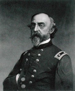 George Gordon Meade (1815-72) gegraveerd door Robert E. Whitechurch (1814-c.83) naar een foto