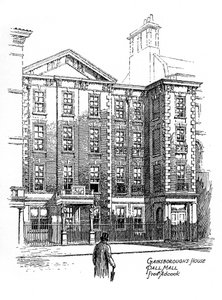 Gainsboroughs huis, Pall Mall, Londen door Frederick Adcock